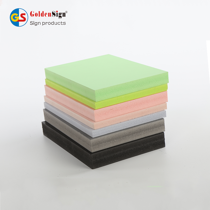 Goldensign 4 * 8ft ملون PVC لوح خزانة لوح مقاوم للماء PVC Foam Board المورد