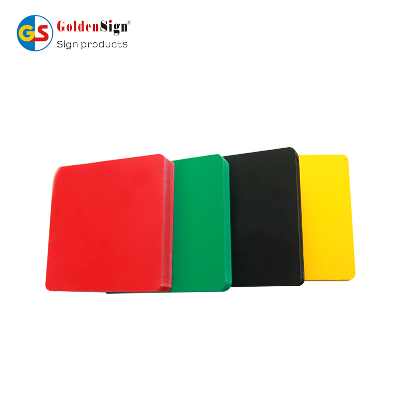 مصنع Goldensign هارد لامع 1.22 * 2.44 لون PVC Celuka Board لوح رغوة PVC