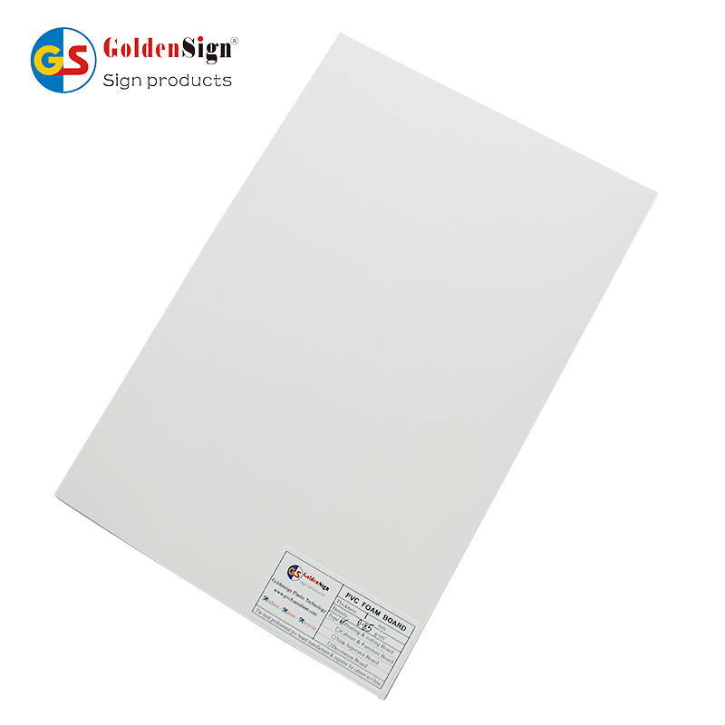 حار شعبية Goldensign PVC مقذوف ورقة الرغوة الصلبة