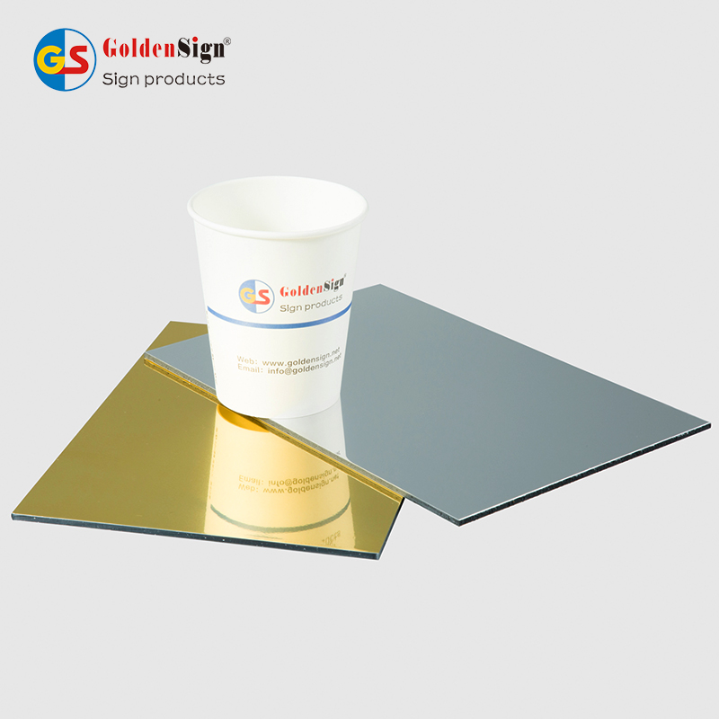 طلاء Goldensign PEDF تكسية الجدران لوح الألمنيوم المركب ACM ACP Alucobond