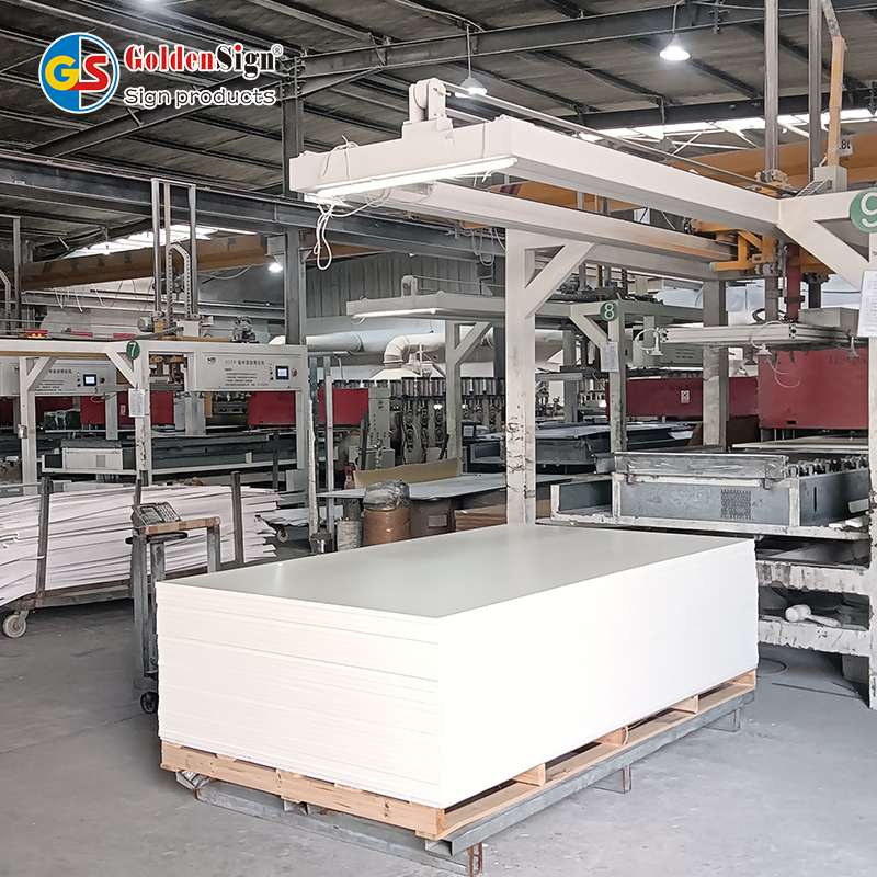 Goldensign White 18mm PVC Celuka لوحة الحائط خزائن لوحة PVC PVC Foam Board