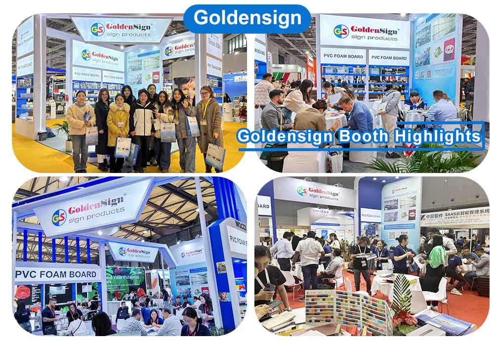 معرض لوحة رغوة Goldensign PVC