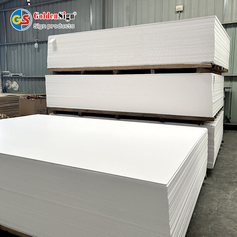 مصنع Goldensign هارد لامع 1.22 * 2.44 لون PVC Celuka Board لوح رغوة PVC