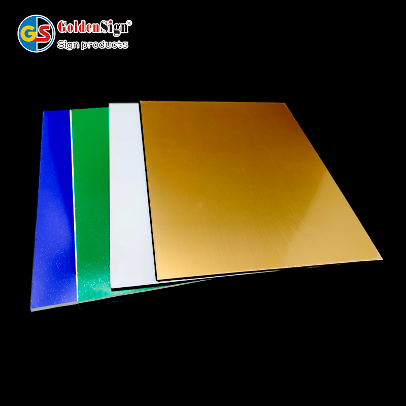 ورقة Goldensign ABS مزدوجة الألوان للنقش