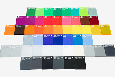 لون ورقة الاكريليك