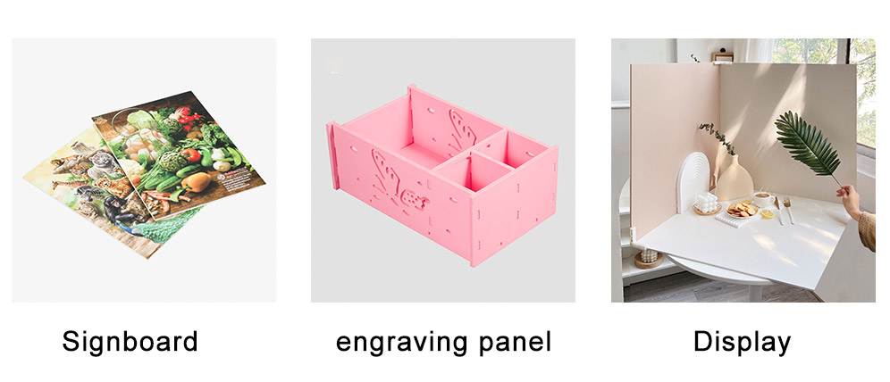 تطبيق ورقة الرغوة البلاستيكية الحرة