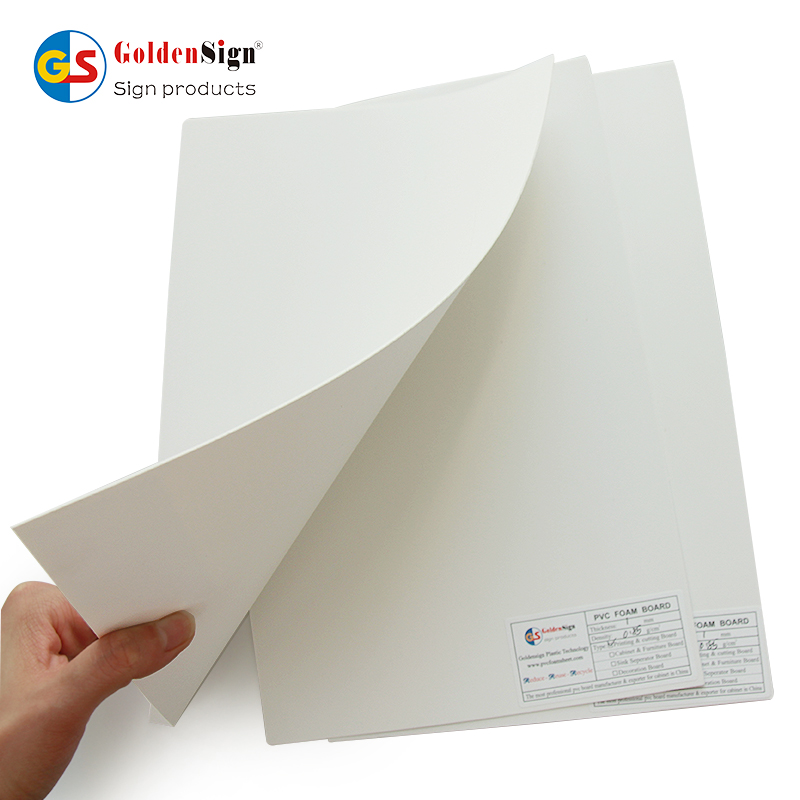 Goldensign 1-25mm PVC لوح مقذوف مشترك فوركس بثق PVC لوح فوم بثق مشترك 