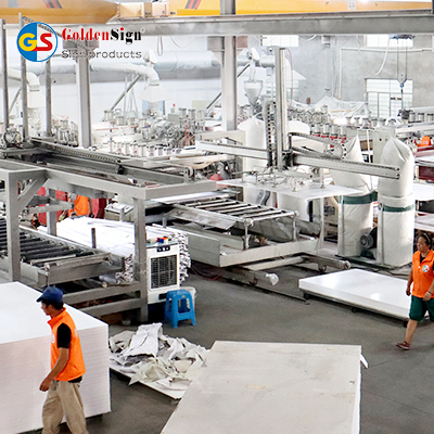 Goldensign White 18mm PVC Celuka لوحة الحائط خزائن لوحة PVC PVC Foam Board