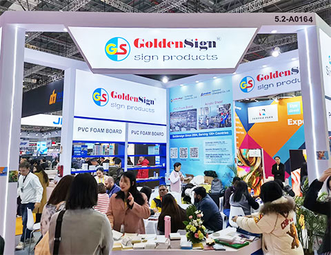 Goldensign PVC Foam Board حضور Saudi Signage & Labeld Expo 2025