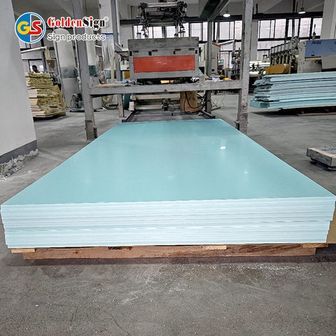 Goldensign 1220 * 2440mm PVC المشارك في البثق لوح PVC لوح رغوة PVC ملون كبير