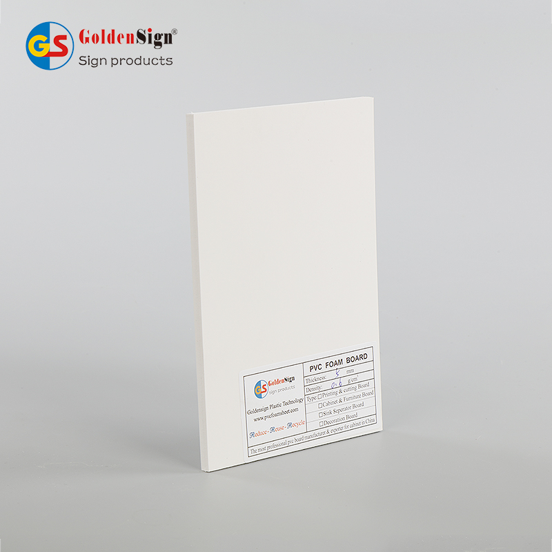 Goldensign 1220x2440mm لوحة رغوة PVC الموسعة لخزانة وافتات