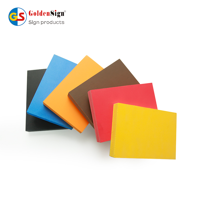 Goldensign 4 * 8ft ملون PVC لوح خزانة لوح مقاوم للماء PVC Foam Board المورد