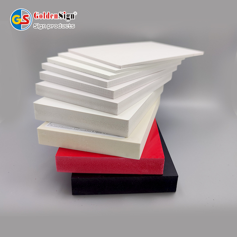 Goldensign White 18mm PVC Celuka لوحة الحائط خزائن لوحة PVC PVC Foam Board